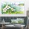 Designart - Blooming Flowers on Summer River - Landscape Artwork Canvas